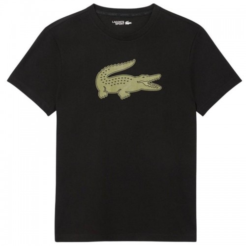 Lacoste Sport T-Shirt Kaki Noir Lacoste Sport T-Shirt Kaki Noir