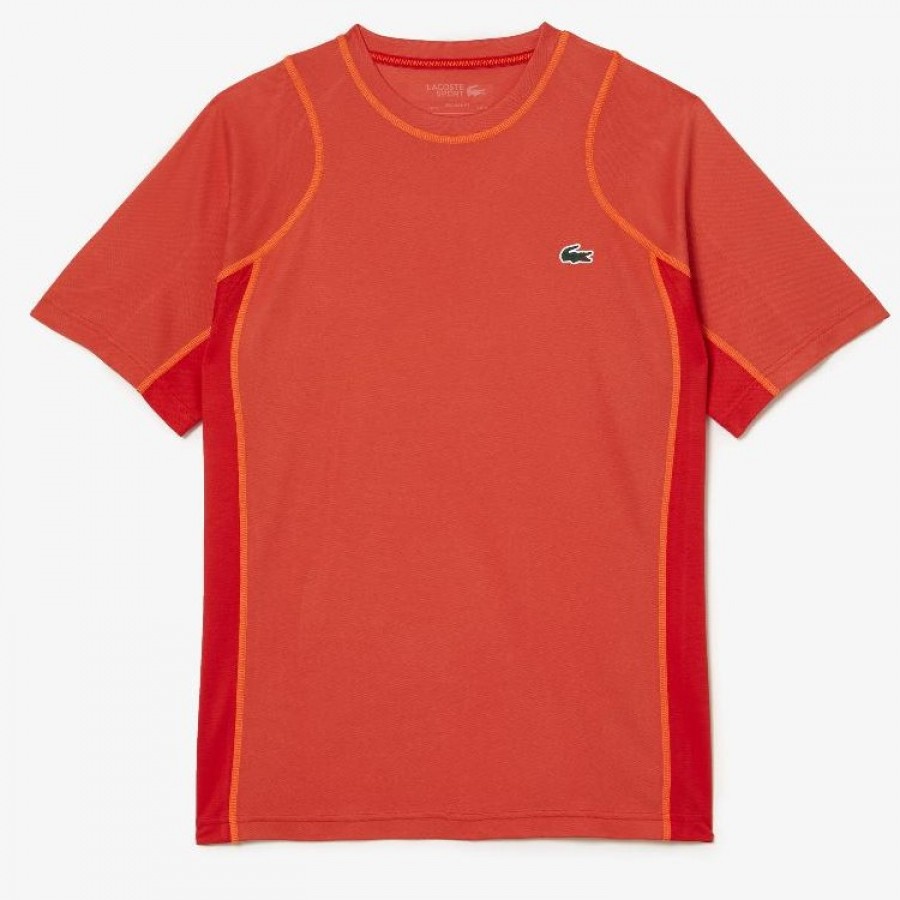 Camiseta Lacoste Sport Pique Naranja