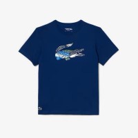 Lacoste Sport Navy Blue Knit T-Shirt