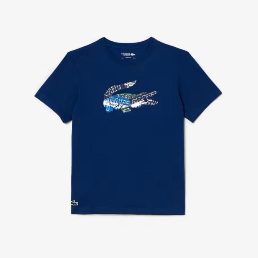 Camiseta Lacoste Sport Navy Blue Knit
