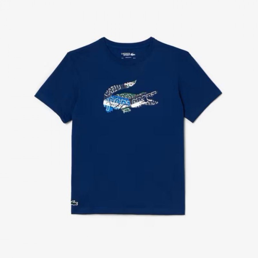 Lacoste Sport Maglietta in maglia blu navy