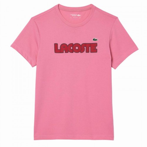 T-shirt Lacoste Sport en maille rose bordeaux T-shirt Lacoste Sport en maille rose bordeaux