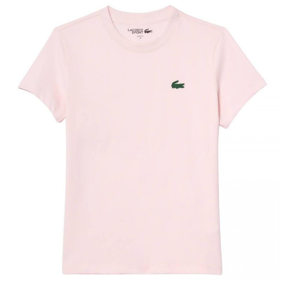 T-shirt femme Lacoste Sport Rose  Offre - Pas cher