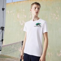 Camiseta Lacoste Sport Tennis Blanco  Oferta + Barato