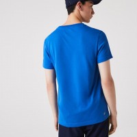 Camiseta azul respiravel lacoste