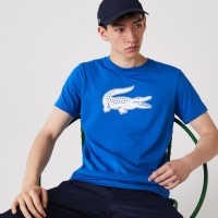 T-shirt Lacoste Sport Bleu Respirant