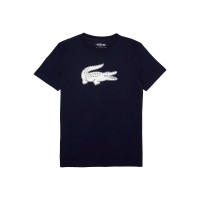T-shirt Lacoste Sport traspirante blu navy