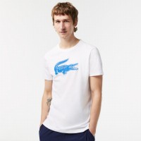 Lacoste Sport Breathable White Blue T-Shirt