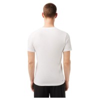 T-shirt traspirante Lacoste Sport Bianco Verde