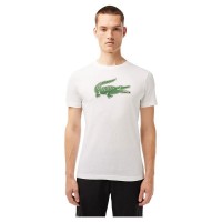 Lacoste Sport T-Shirt Respirant Blanc Vert