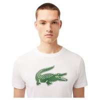 Lacoste Sport T-Shirt respiravel branco verde