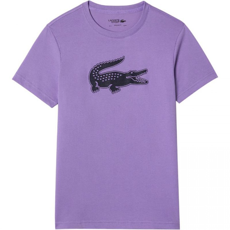 Lacoste Sport Respirant Violet Noir T-shirt