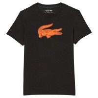 Lacoste Sport Breathable T-Shirt Black Orange