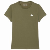 Women''s Lacoste Sport Green Khaki T-Shirt  Offer + Cheap