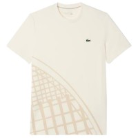 Lacoste Ultra Dry Off-White Tennis T-Shirt  Offer + Cheap