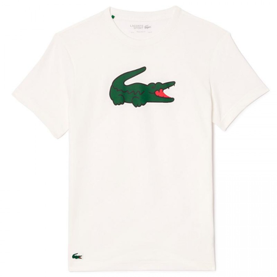 Lacoste Ultra Dry White T-Shirt  Offer + Cheap