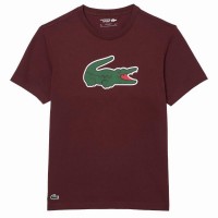 Camiseta Lacoste Ultra Dry Burdeos  Oferta + Barato