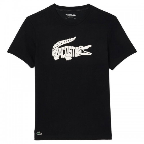 T-shirt Lacoste Ultra Dry Noir Blanc T-shirt Lacoste Ultra Dry Noir Blanc