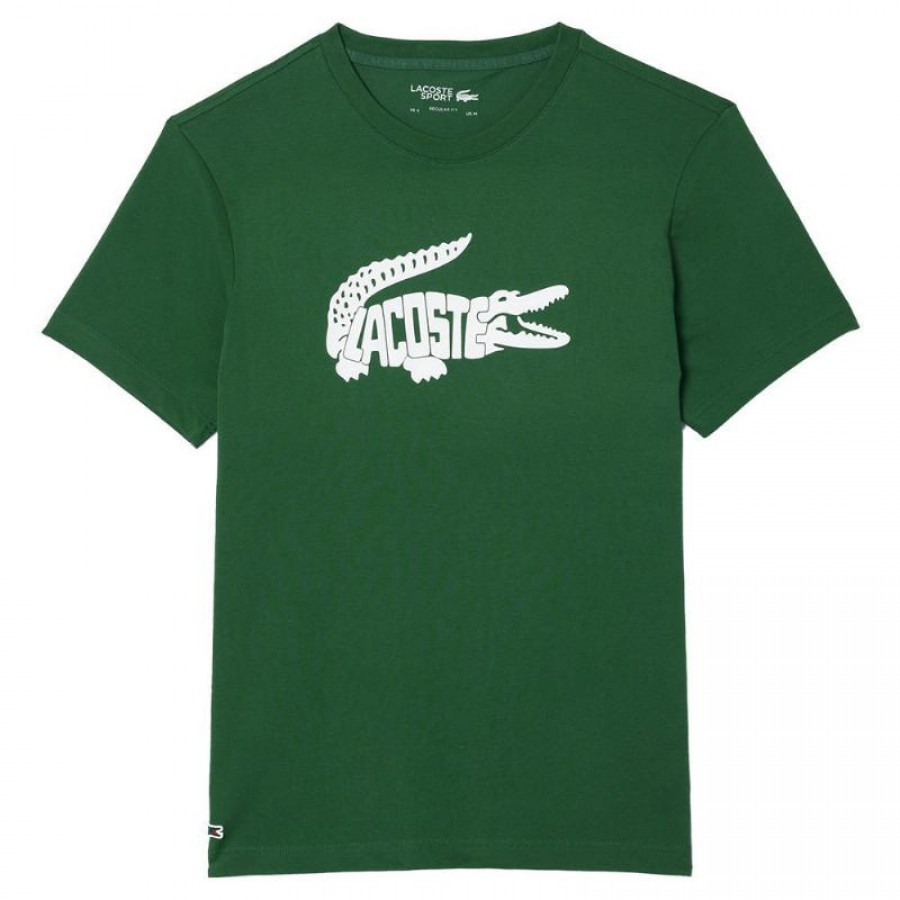 T-Shirt Verde Ultra Seca Lacoste  Oferta + Barato
