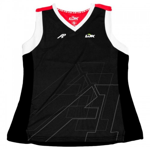 T-shirt femme Lok A1 Padel Wasatch Noir T-shirt femme Lok A1 Padel Wasatch Noir