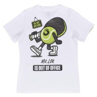 Camiseta Feminina Lok Out Of Office Branca  Oferta + Barato