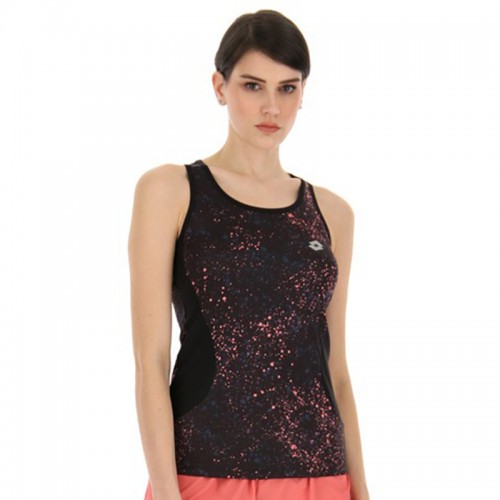 Camiseta Lotto Run Fit II Goma Rosa Preto Camiseta Lotto Run Fit II Goma Rosa Preto