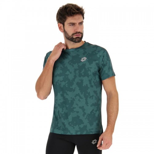 Camiseta Lotto Run Fit II Verde Oscuro Camiseta Lotto Run Fit II Verde Oscuro
