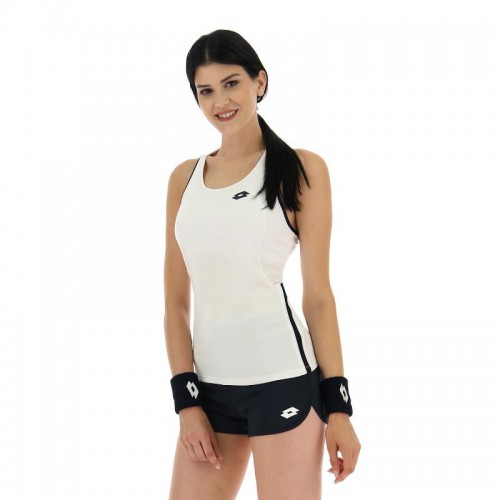 Camiseta Lotto Squadra II White Black Women Camiseta Lotto Squadra II White Black Women