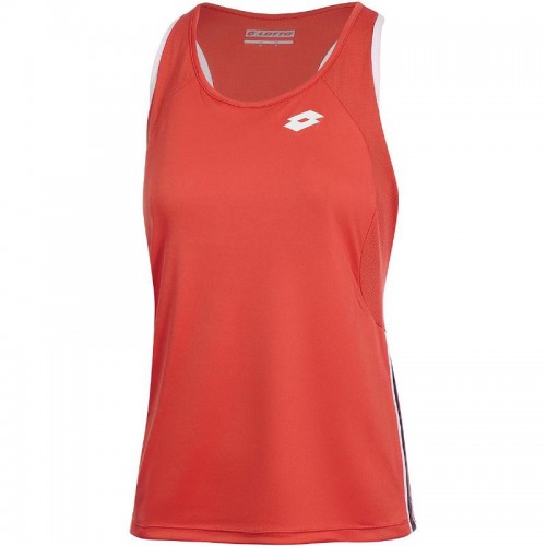Camiseta Lotto Squadra II Mulher Lhama Vermelha Camiseta Lotto Squadra II Mulher Lhama Vermelha