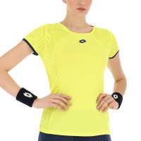 Camiseta Lotto Superrapida V Mulher Azul Fluor Amarelo