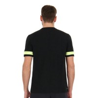 Camiseta Lotto Superrapida V Negro Amarillo Fluor