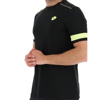 T-shirt Lotto Superrapida V Noir Jaune Fluor