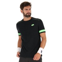 Camiseta Lotto Superrapida V Negro Verde Manzana