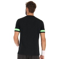 Camiseta Lotto Superrapida V Negro Verde Manzana