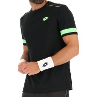 Camiseta Lotto Superrapida V Negro Verde Manzana