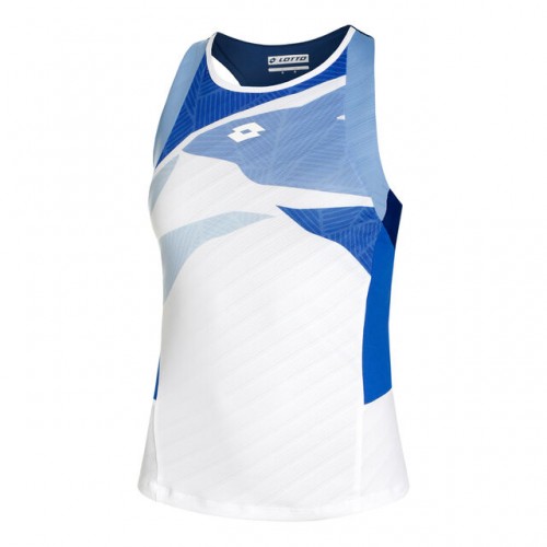 T-shirt Lotto Tech 1D2 Azul Branco Mulheres T-shirt Lotto Tech 1D2 Azul Branco Mulheres