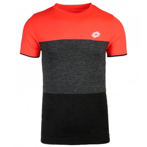 Jersey Lotto Tech Seamless black Coral Jersey Lotto Tech Seamless black Coral