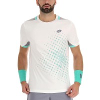 T-shirt Lotto Top IV Bright White Turquoise Green Grey  Offer + Cheap