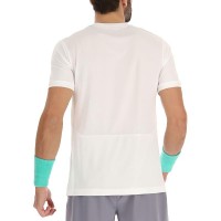 Camiseta Lotto Top IV Blanco Brillante Verde Turquesa Gris