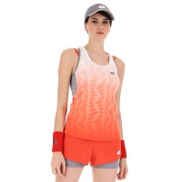 T-shirt Lotto Top IV Rosso Papavero Bianco Bright Donna