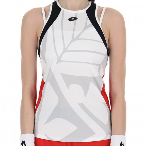 Lotto Top Ten III T-shirt Blanc Rouge Lotto Top Ten III T-shirt Blanc Rouge