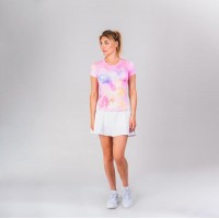 T-shirt a manches Bidi Badu Padel Eve Rose Blanc