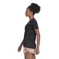 Camiseta de manga curta Adidas Club Mulher Negra