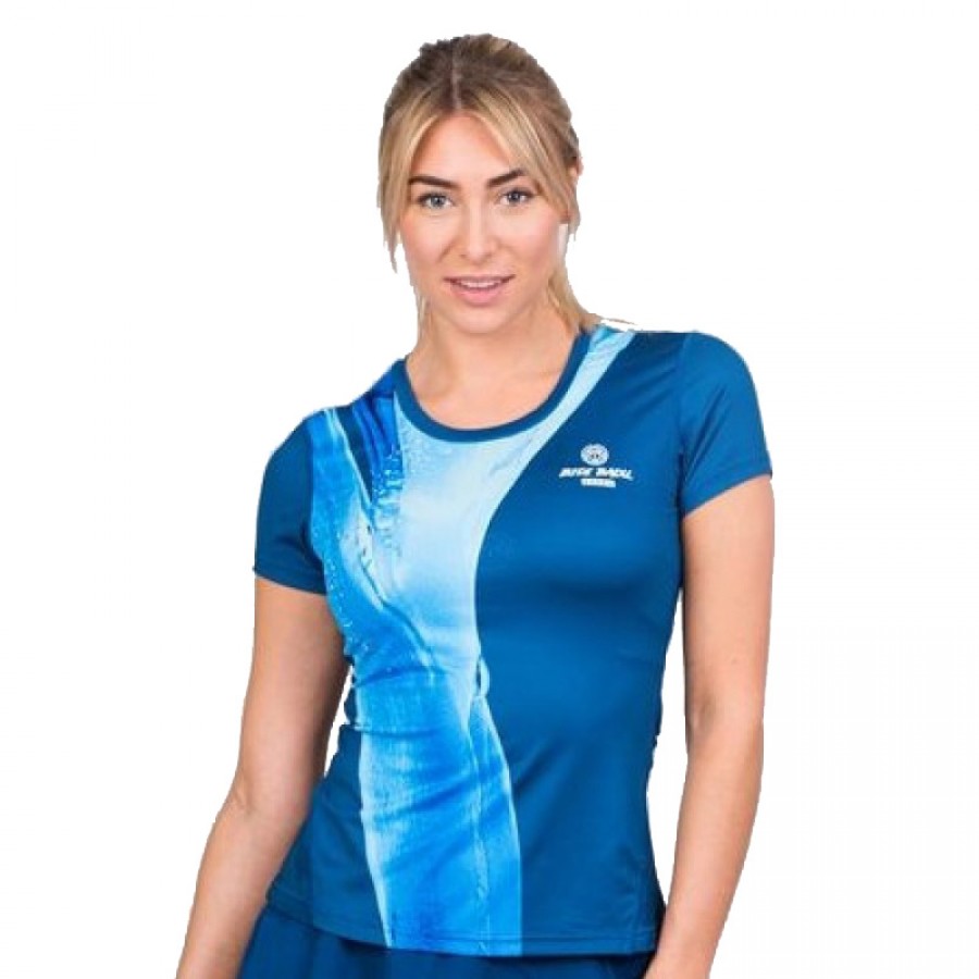 Bidi Badu Eve T-Shirt a manches courtes bleu fonce