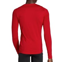 T-shirt manches longues adidas Techfit rouge  Offre - Pas cher