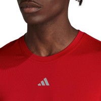 T-shirt manches longues adidas Techfit rouge  Offre - Pas cher