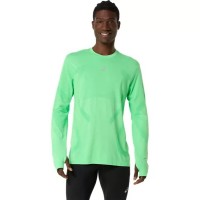 Camiseta Manga Larga Asics Road Seamless Top Verde
