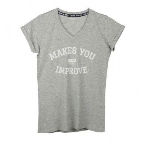 Camiseta Nox Mujer Basic Gris Vigore Camiseta Nox Mujer Basic Gris Vigore