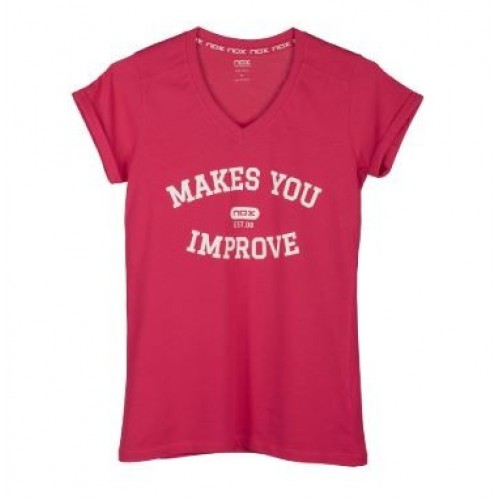 Camiseta Nox Mujer Basic Rosa Camiseta Nox Mujer Basic Rosa
