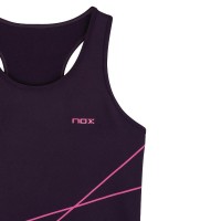 Camiseta Nox Pro Morado Oscuro Rosa Mujer